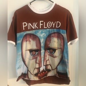 Pink Floyd Brown and Blue Graphic Tee Vintage